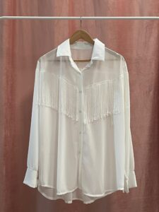 Camisa Transparencia Flecos Curvy - Imagen 3