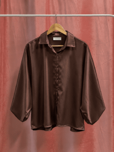 Camisa Saten Manga Globo Premium - Imagen 5