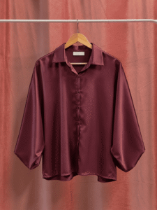Camisa Saten Manga Globo Premium - Imagen 4