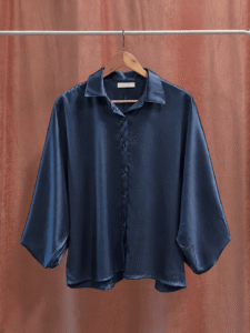 Camisa Saten Manga Globo Premium - Imagen 2