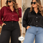 Camisa Saten Premium Curvy