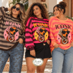 Sudadera Rayas Perro Trendy Curvy